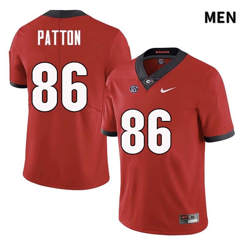 Georgia Bulldogs Men's Wix Patton #86 Red Stitched College UGA Football Jersey 23PE018JF